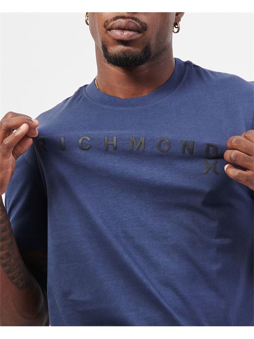 T-shirt col rond basique Richmond X pour homme RICHMOND X | UMA24143TSDRESS BLUE